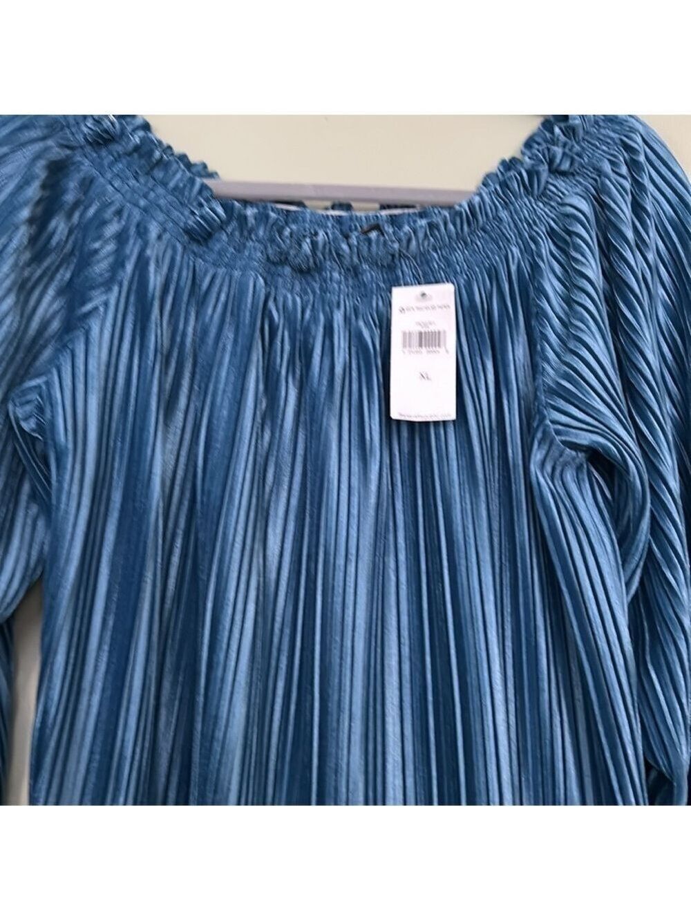 NWT Banana Republic Off The Shoulder Velvet Pleated Too - Picture 6 of 12